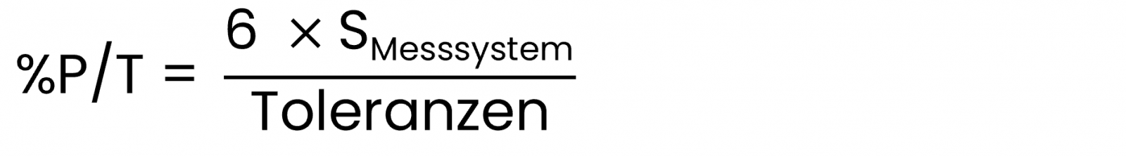 Wie man die Präzision eines Messsystems im Vergleich zur Toleranz eines Teils misst. Wie beschreibt man P über T. Gage R&R. Analyse von Messsystemen. 